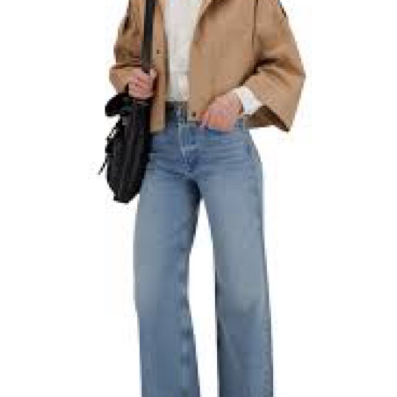 NILI LOTAN cropped Tan Hooded Jacket - Picture 3 of 3